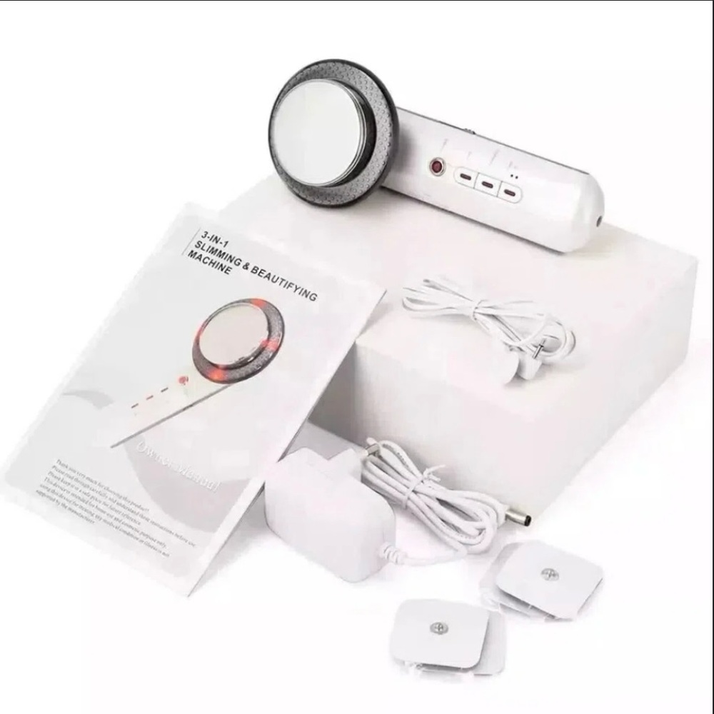 Ultrasonic 3-in-1 Slimming & Beautifying Machine - White